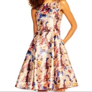 Arianna Papell Boat Neck Dress